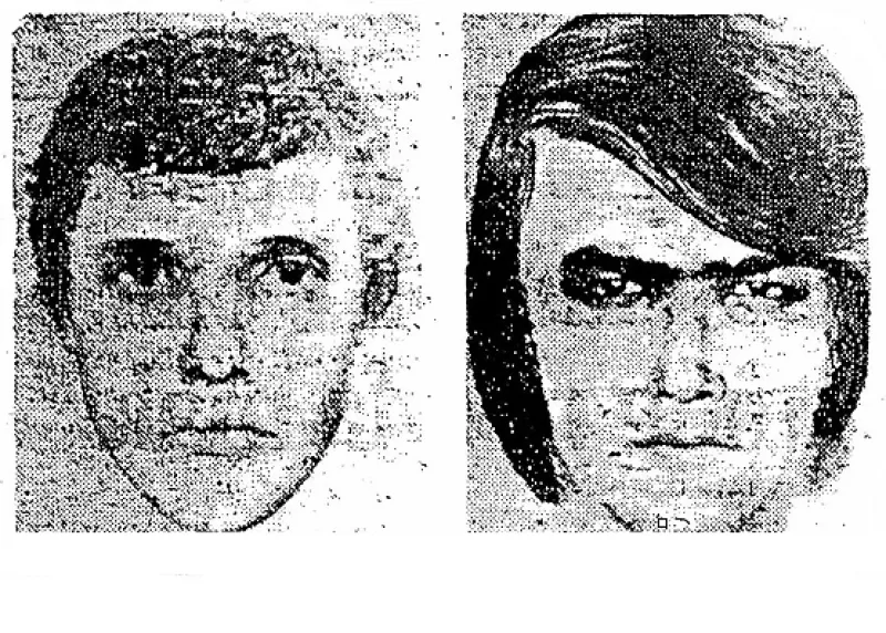 Gli identikit forniti dalla madre di Mirella Gregori su due uomini visti aggirarsi intorno al bar di famiglia il 6 maggio 1983, giorno precedente alla scomparsa della 15enne