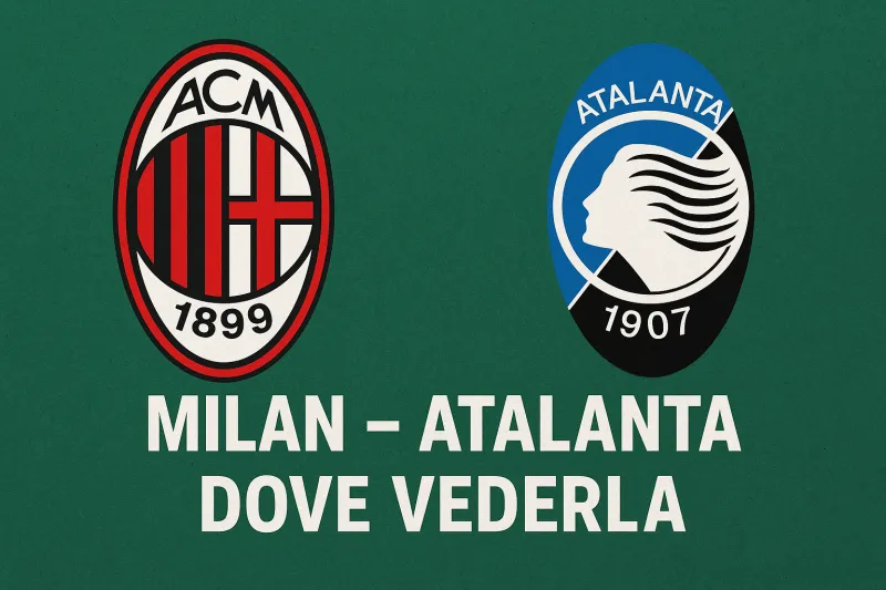 Milan-Atalanta dove vederla: diretta tv e streaming del match, orario e formazioni