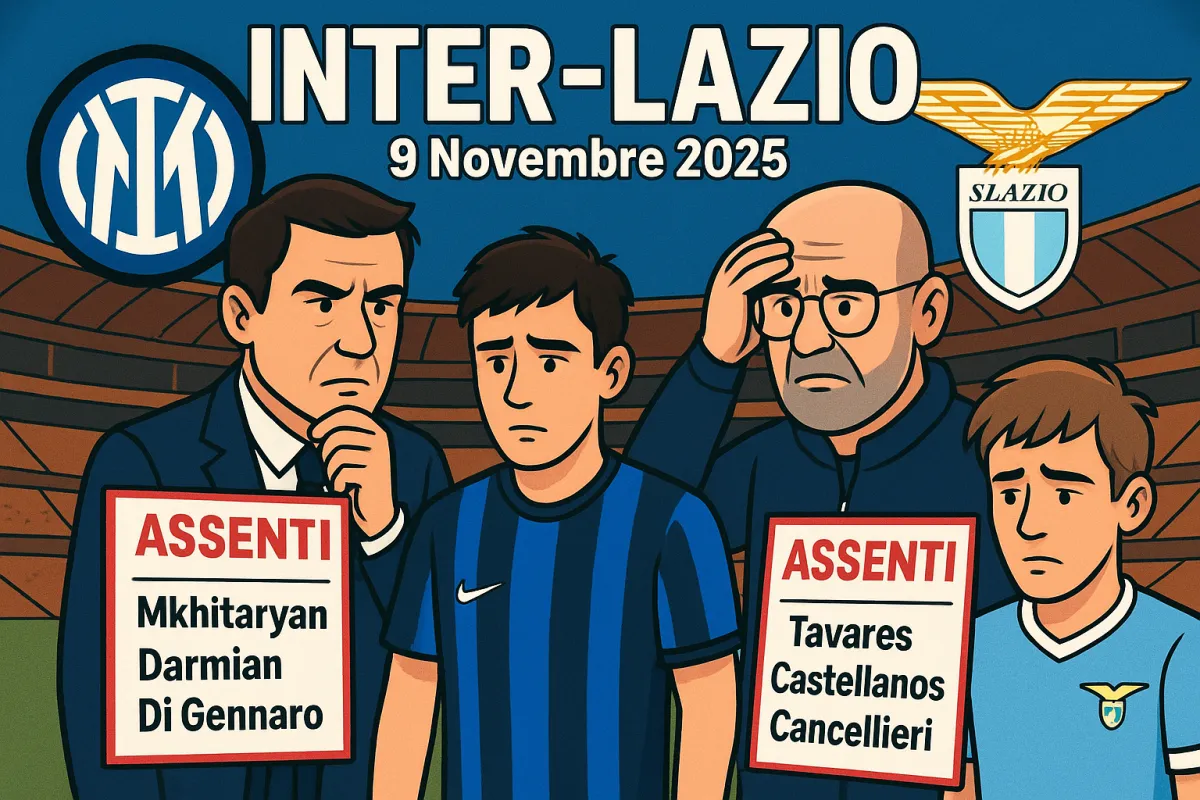 Chi salta Inter-Lazio del 9 novembre 2025? Sfida ad alta tensione a San Siro tra emergenze e speranze