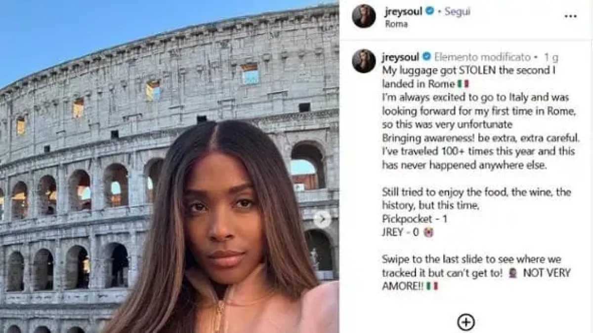 La cantante J. Rey Soul derubata a Roma: il biglietto da visita delle metropoli italiane diventate terra di nessuno