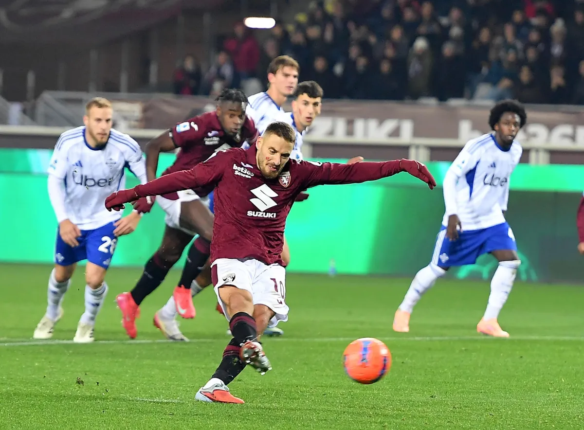 Chi è il rigorista del Torino? Vlasic calcia e segna con Zapata in campo
