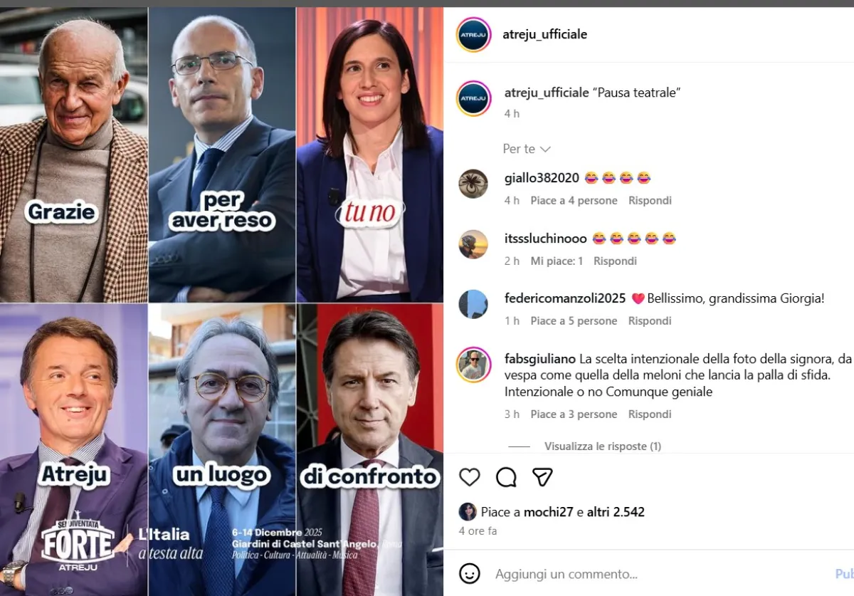 Atreju, ora Fratelli d'Italia bullizza Elly Schlein sui social