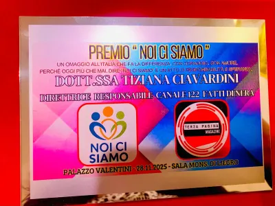 Canale 122 premiato al “Noi Ci Siamo 2025”: riconoscimento al coraggio di raccontare la realtà senza filtri