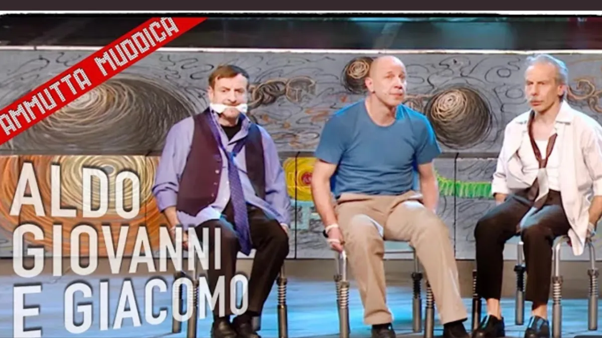“Ammutta muddica” è in diretta o registrato? Dove vedere lo spettacolo di Aldo, Giovanni e Giacomo
