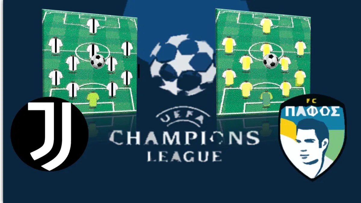 Juventus – Pafos: probabili formazioni, scelte degli allenatori e possibili varianti tattiche