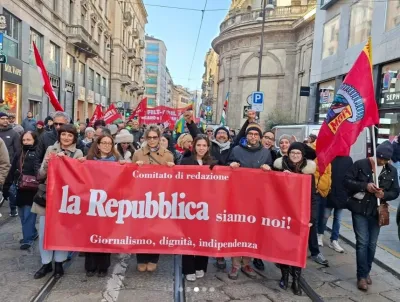 Vittorio Feltri dà un calcio ai "tromboni" di Repubblica che non vogliono il nuovo editore