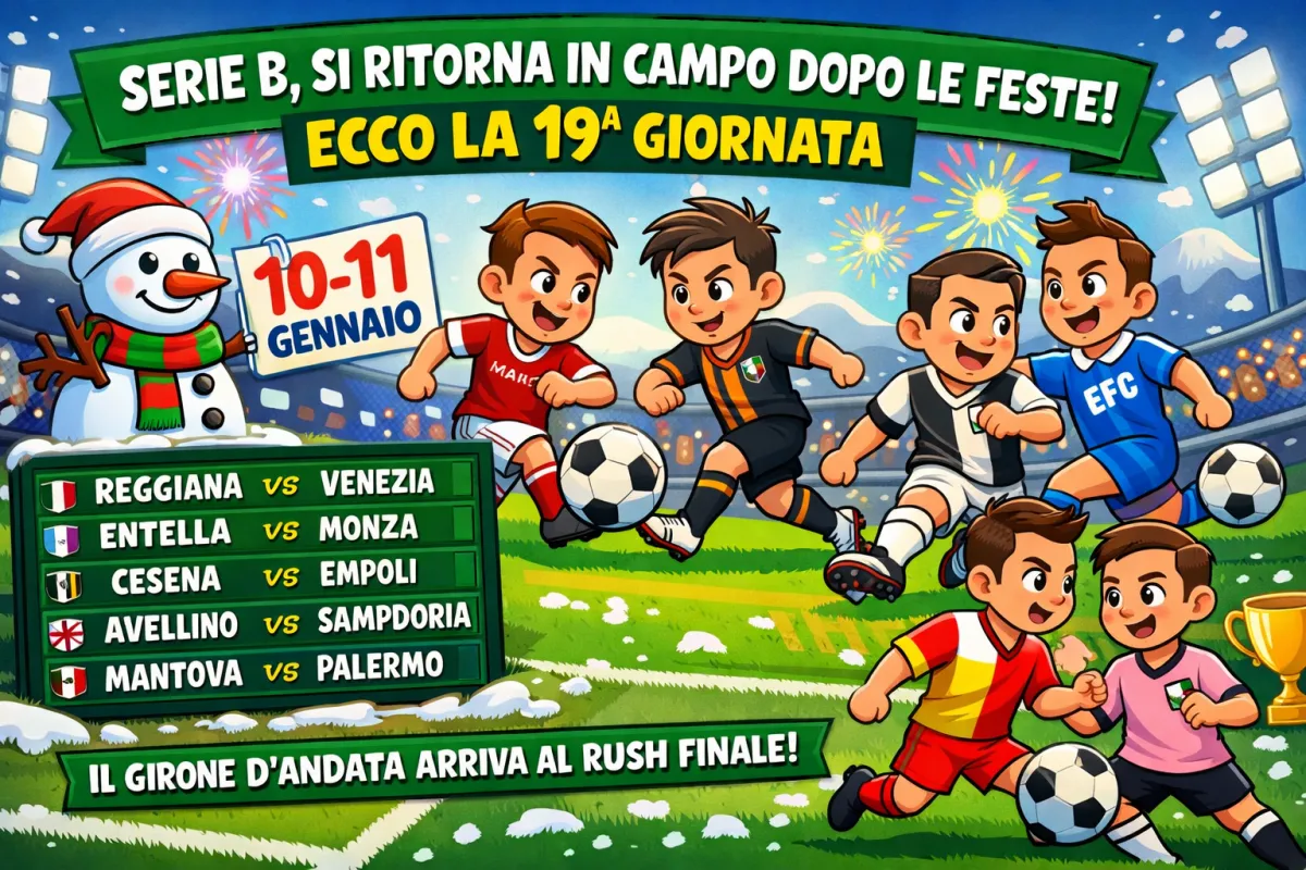 Serie B, quando si rigioca dopo le feste natalizie? Il calendario della 19ª giornata