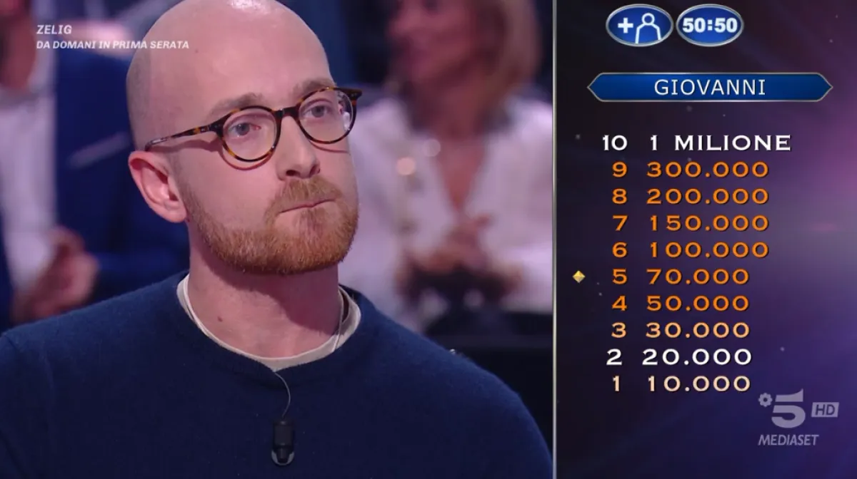 Chi è Giovanni da Napoli, concorrente di Chi vuol essere milionario 