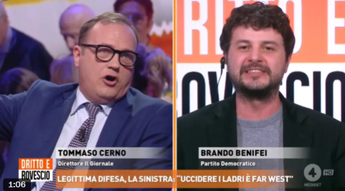 Rissa verbale in prima serata: Cerno esplode contro Benifei e vola il “vaffa”