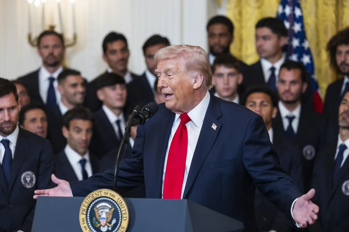 Trump accoglie Messi e l'Inter Miami alla Casa Bianca e sorprende con commenti sulla guerra in Iran