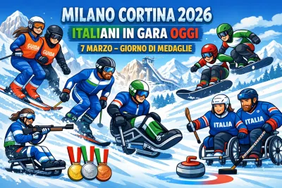 Paralimpiadi Milano Cortina 2026: gli azzurri in gara oggi, sabato 7 marzo. Prima giornata di medaglie