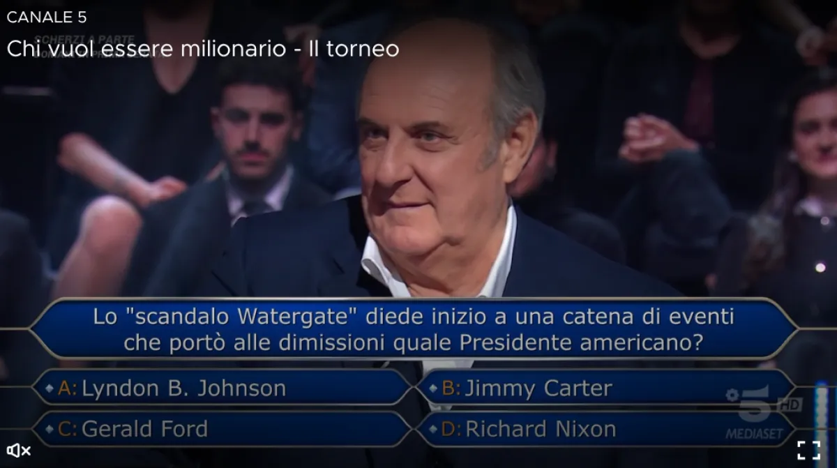 Chi vuol essere milionario: le domande della puntata dell'8 marzo