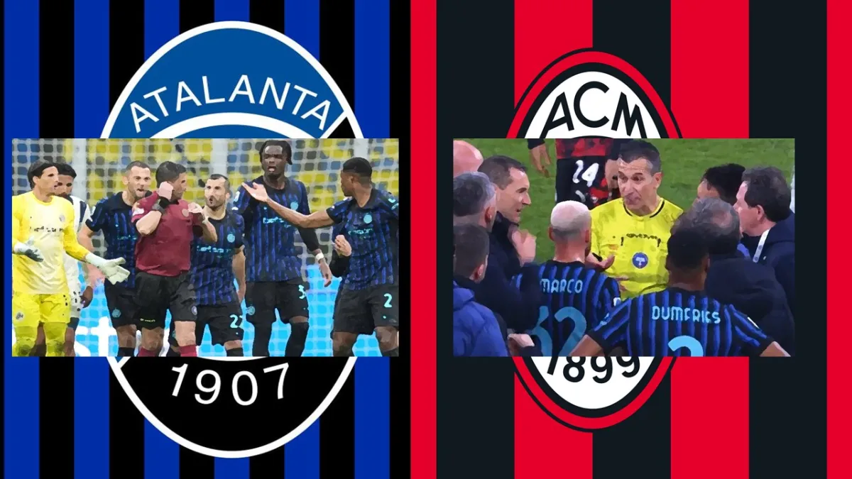 Inter, sempre la stessa storia: come nel derby arbitro accerchiato anche dopo il pareggio con l’Atalanta