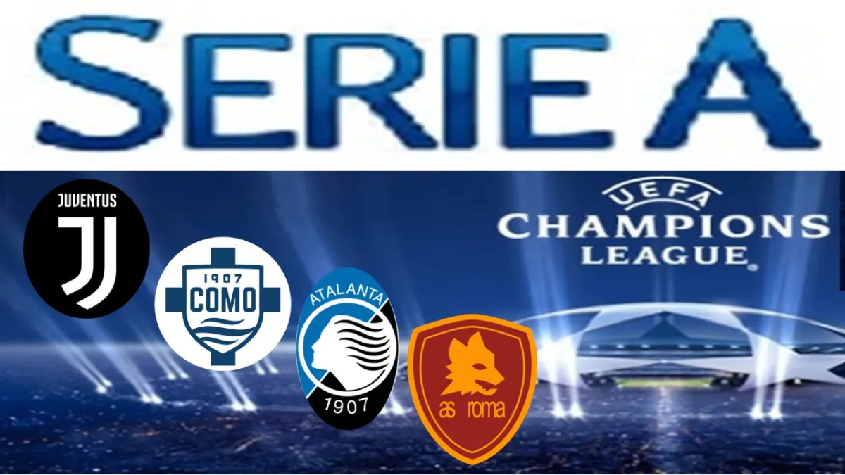 Lotta Champions League: i calendari di Roma, Como, Juventus e Atalanta
