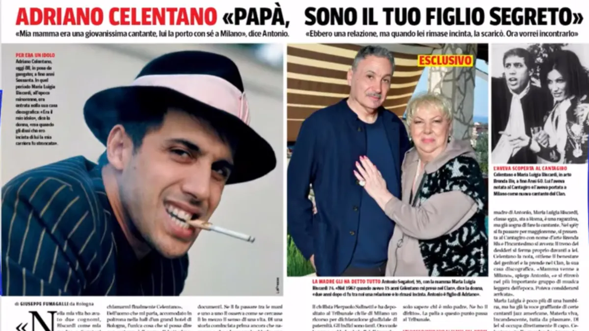 Dopo quello della Carrà: il “figlio segreto” di Adriano Celentano torna alla ribalta