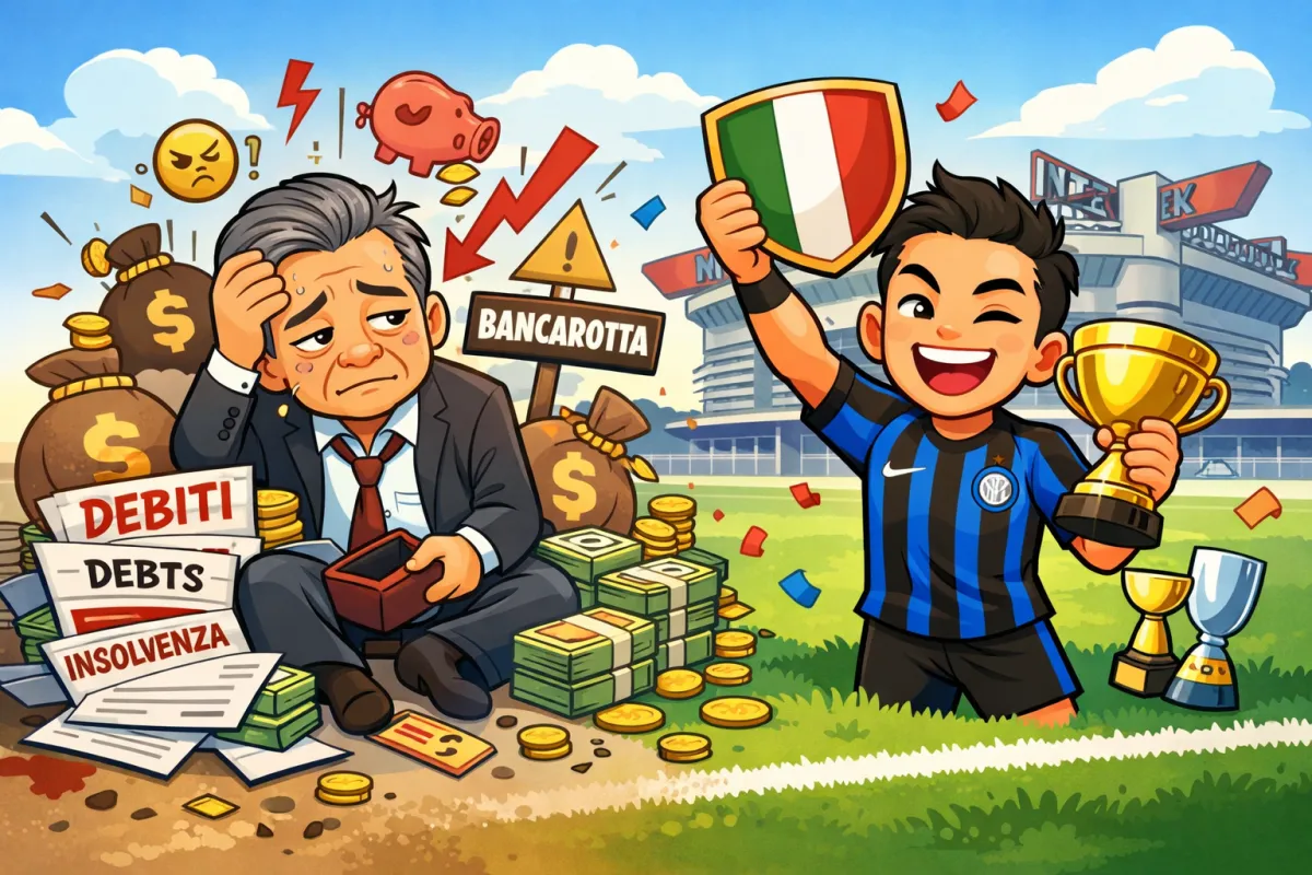 Inter fortunata, dopo Calciopoli l’hai scampata anche con Zhang: oggi fallito ti avrebbe messo in mezzo a una strada!