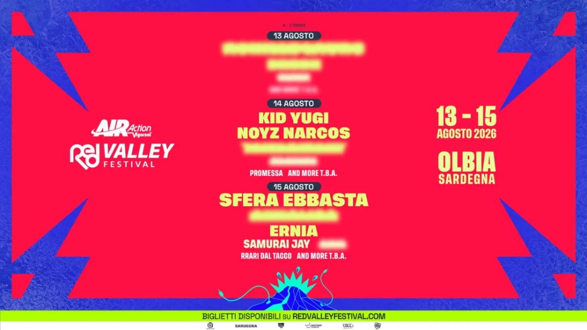Red Valley Festival 2026: dagli artisti in line up ai biglietti, tutto sull’evento