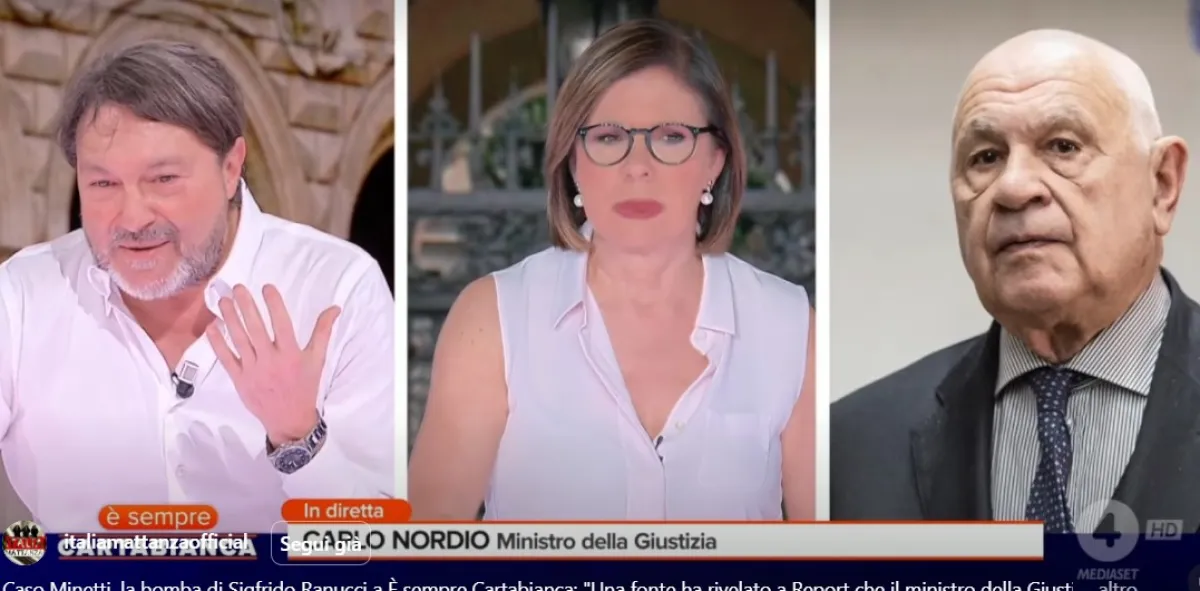 La "bomba" di Sigfrido Ranucci: "Nordio nel ranch del sesso di Cipriani". La telefonata in diretta del ministro: ora chi si deve dimettere?