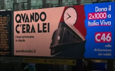 Perché si parla dei manifesti "fascisti" di Renzi nelle stazioni di Roma Termini e Milano (che hanno fatto litigare Meloni e Salvini)