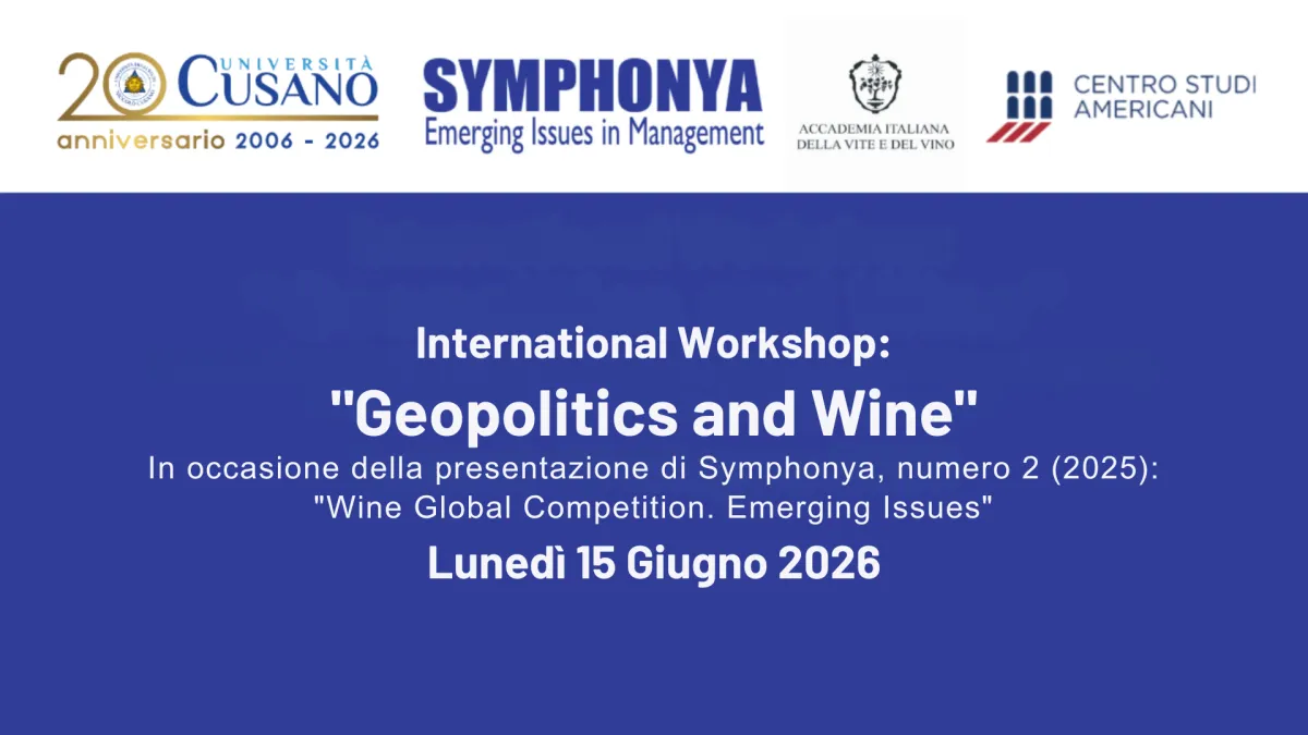 “Geopolitics and Wine”: un workshop internazionale