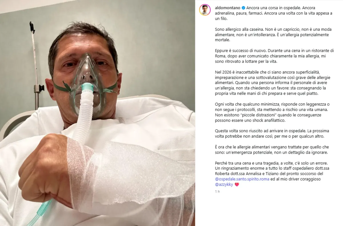 Paura per Aldo Montano: l'ex campione di scherma ricoverato per shock anafilattico