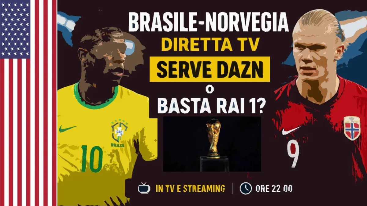 Brasile-Norvegia, diretta tv: serve DAZN o basta Rai 1?