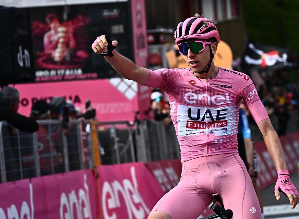 Giro d’Italia 2024, Pogacar domina anche a Prati di Tivo: Tiberi lo attacca ed è quarto