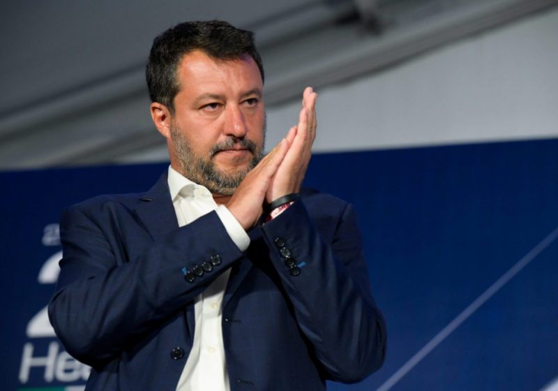 Matteo Salvini a Lampedusa