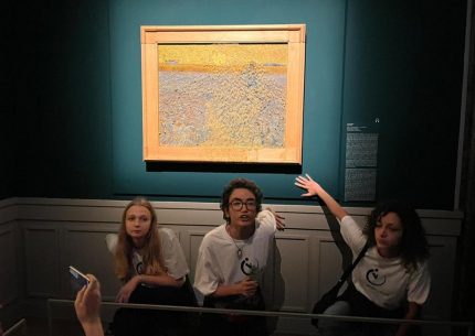 Roma attivisti per il clima Van Gogh