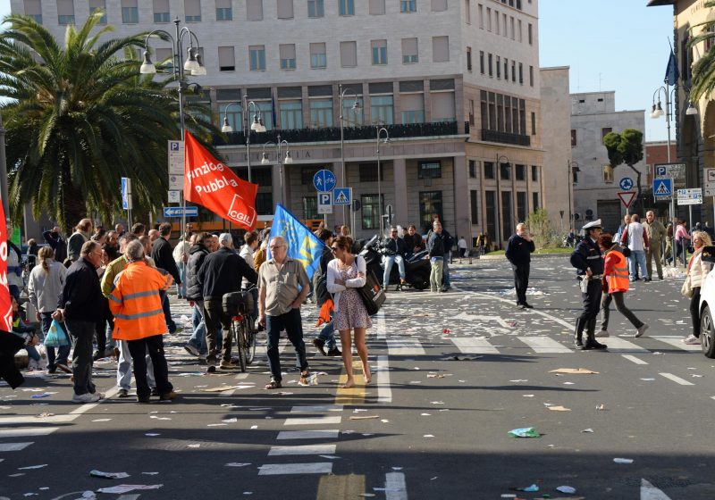 Livorno sciopero Aamps