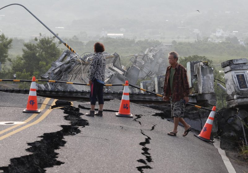 terremoto taiwan oggi foto ansa