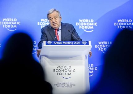 Segretario generale delle Nazioni Unite António Guterres al World Economic Forum