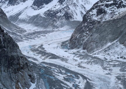 Monte Bianco lago glaciale