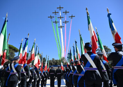 Cento anni aeronautica militare evento roma oggi foto ansa