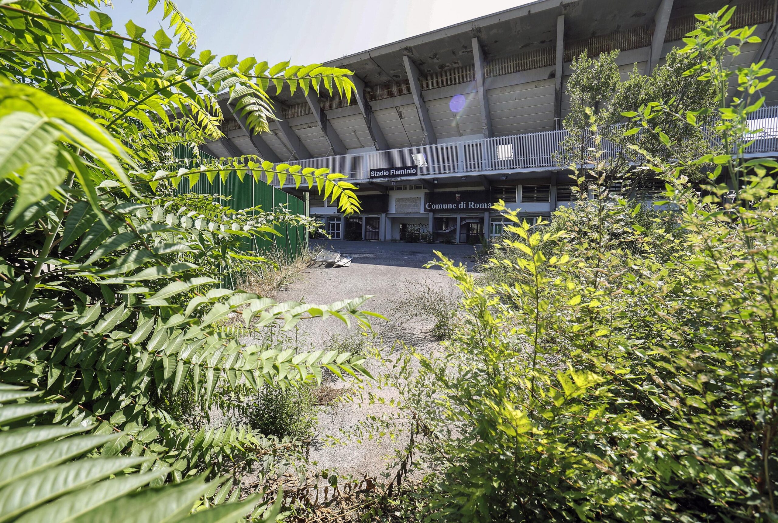 Lo stadio Flaminio abbandonato al degrado