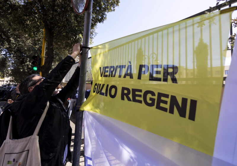 Manifestazioni Regeni Roma Milano