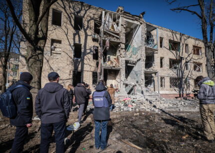 bombardamenti scuola kramatorsk ucraina foto ansa