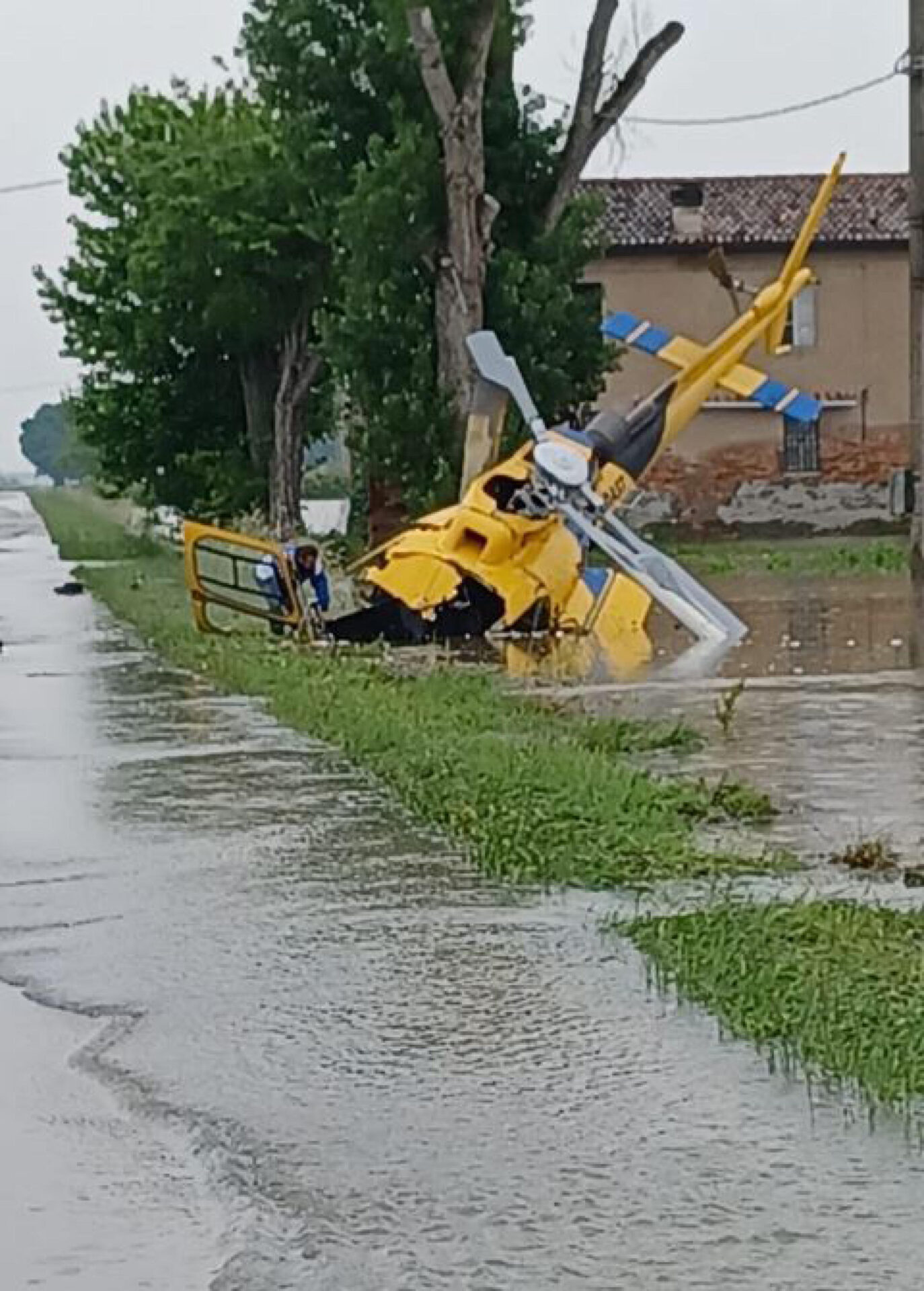 Elicottero caduto oggi