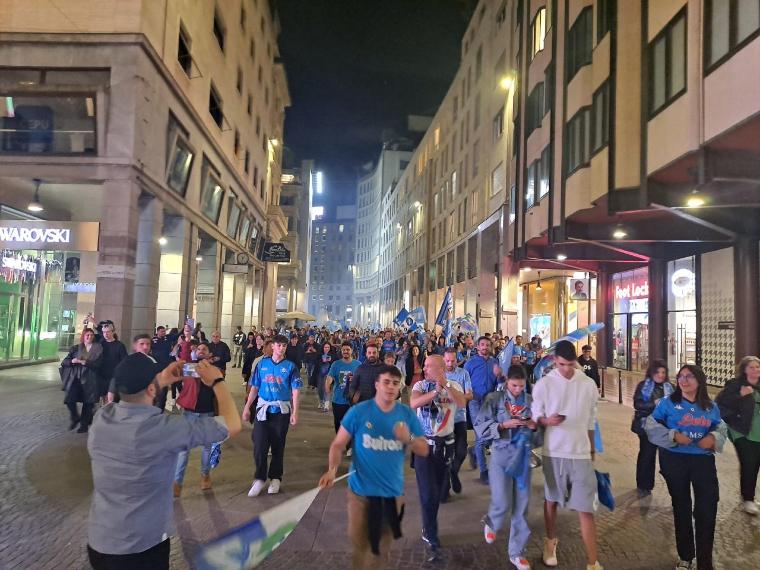 Azzurri in festa a Milano
