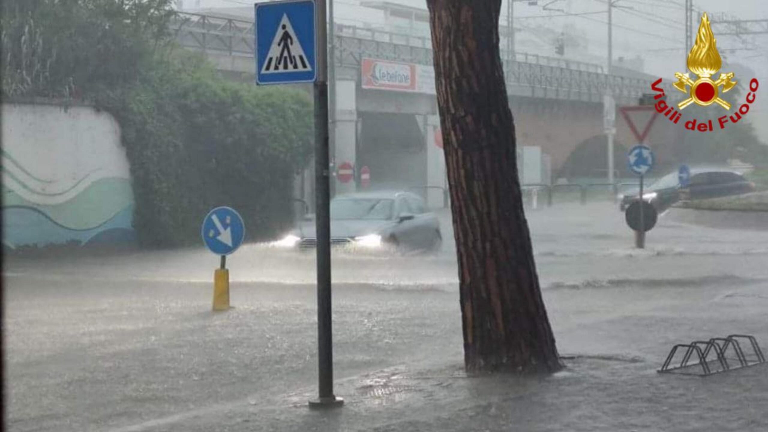 Riccione allagata, enormi disagi in tutta la città (Foto e video)