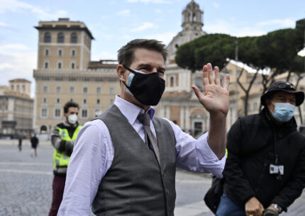 Tom Cruise a Roma anteprima Mission Impossible foto ansa