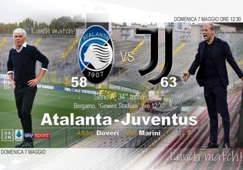 dove vedere Atalanta-Juventus
