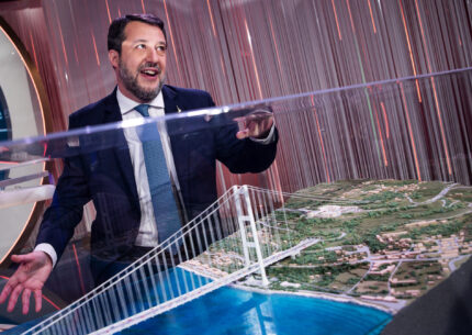 Ministro Salvini e il ponte sullo stretto