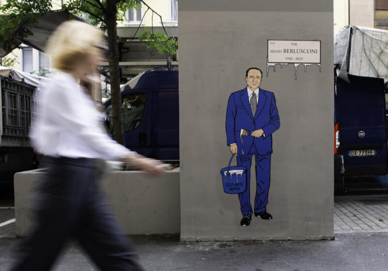Murale Silvio Berlusconi