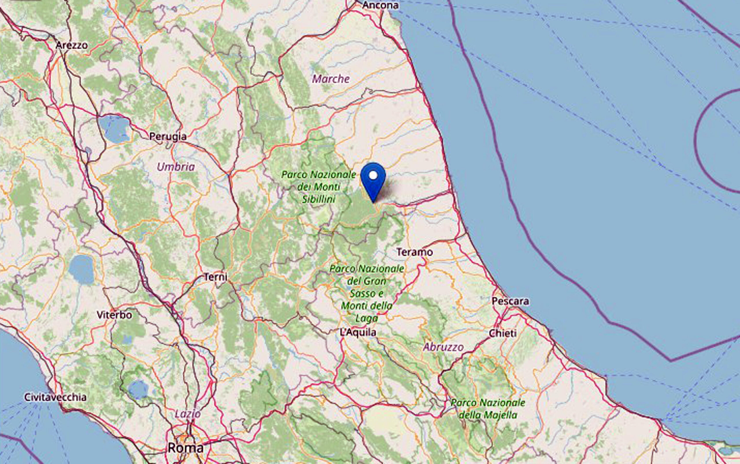 Terremoto Ascoli Piceno Oggi Scossa Di Magnitudo Pari A 3 Paura Tra I 