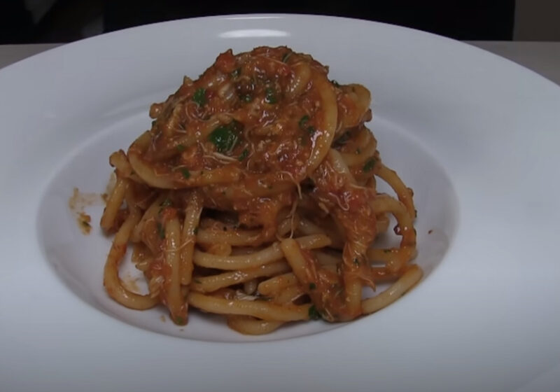 Spaghetti al granchio blu ricetta