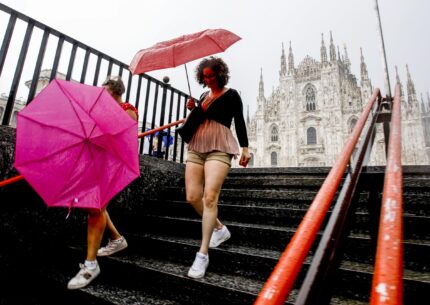 maltempo Milano pioggia vento