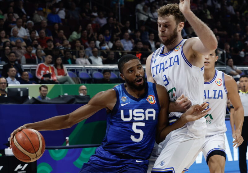 Mondiali basket 2023, l'Italia crolla di fronte agli USA azzurri
