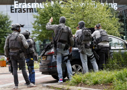 Sparatorie a Rotterdam, la polizia locale in azione